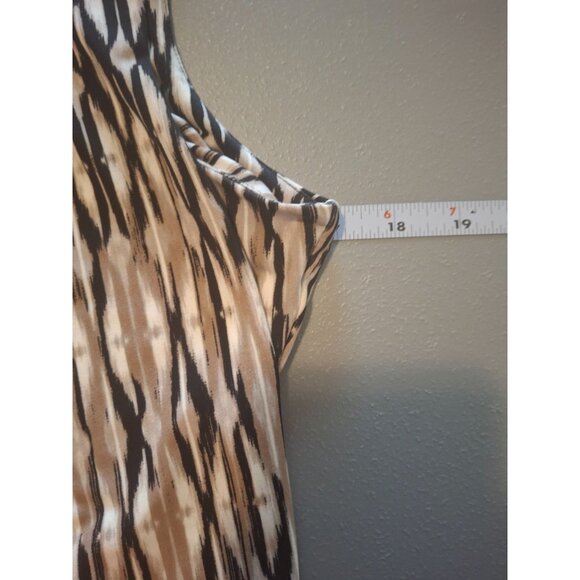 Calvin Klein Womens Blouse PL Sleeveless Abstract Lightweight Preppy Corpcore - Picture 5 of 6